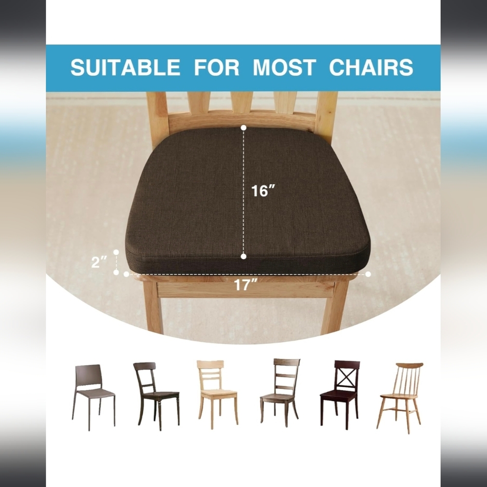 NEW Brown Seat Cushion w/Removeable Covers *6pc Set - Picture 6 of 8